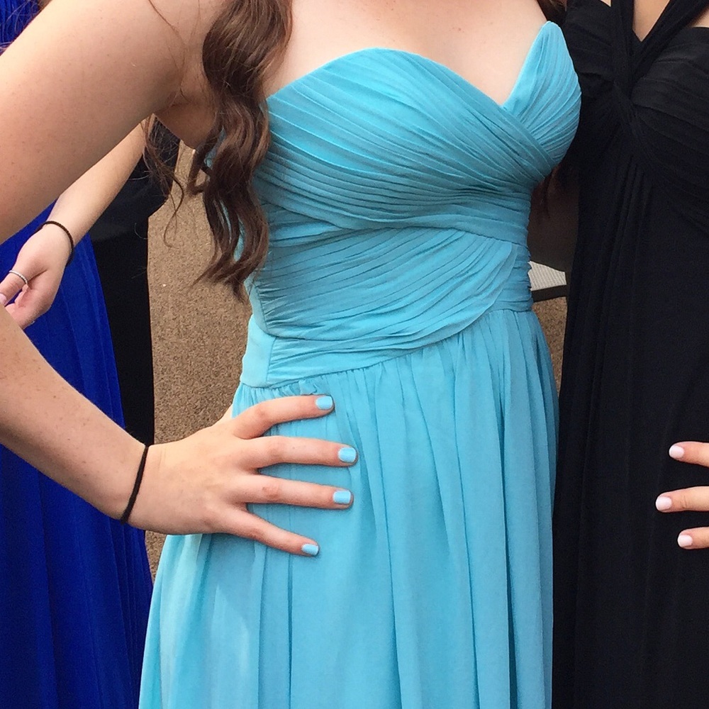 Blue prom gown!